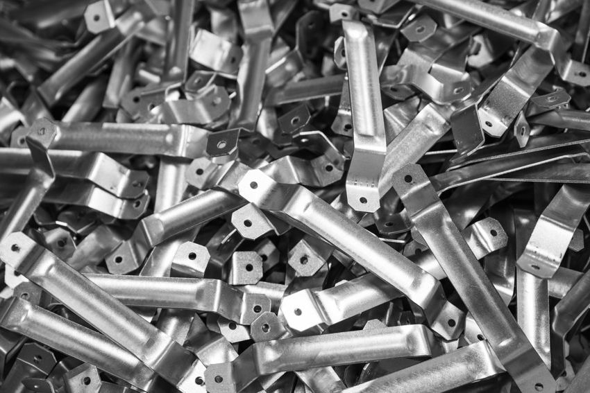 photo industrielle d'une pièce en métal