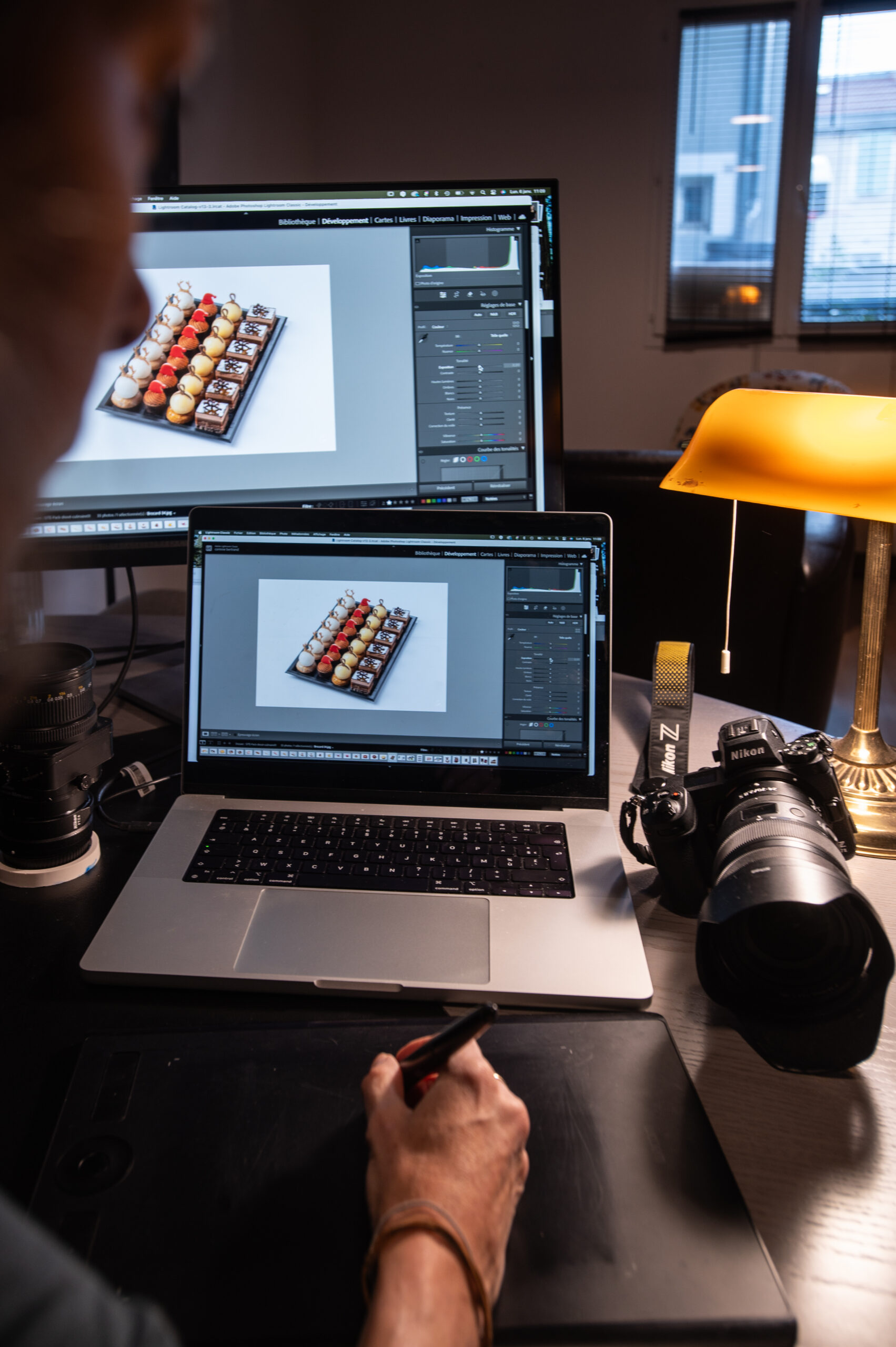 retouche d'une photo culinaire avec adobe lightroom