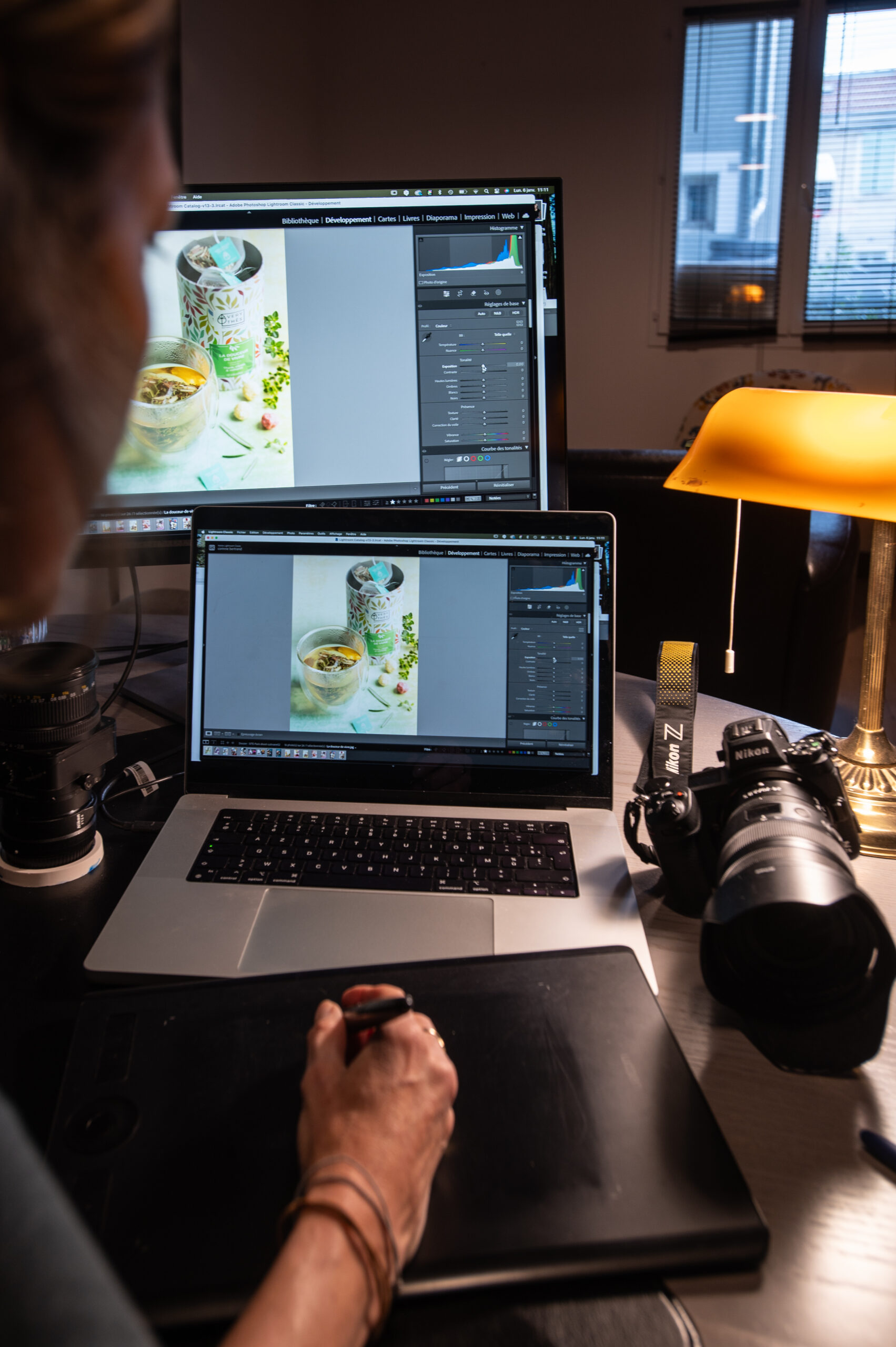 retouche d'une photos culinaire avec adobe lightroom